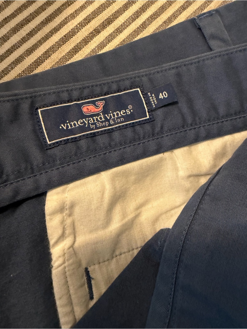 Vineyard Vines Men's Navy Blue Chinos